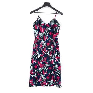 DIANE VON FURSTENBERG Corinne Dress LINER Navy Pink Teal 4
